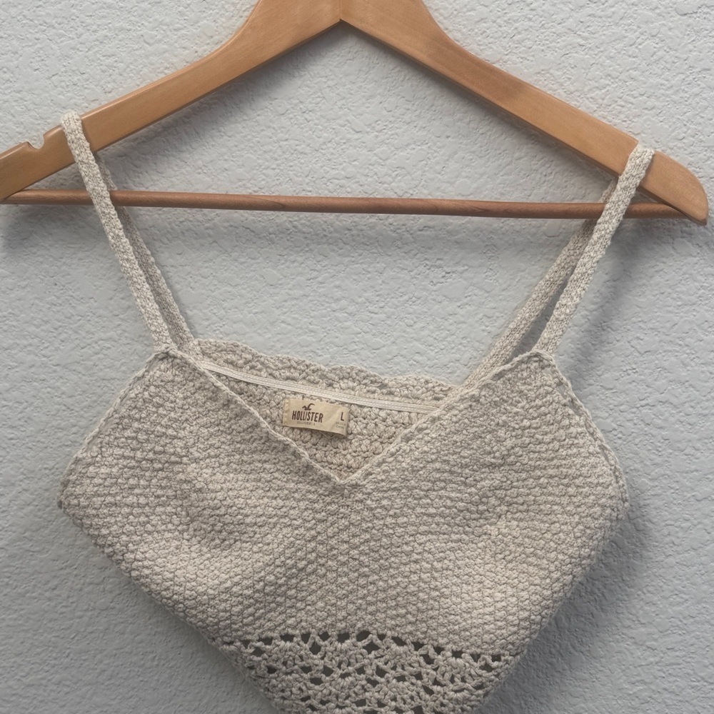 Hollister Light Gray Knit Tank Top